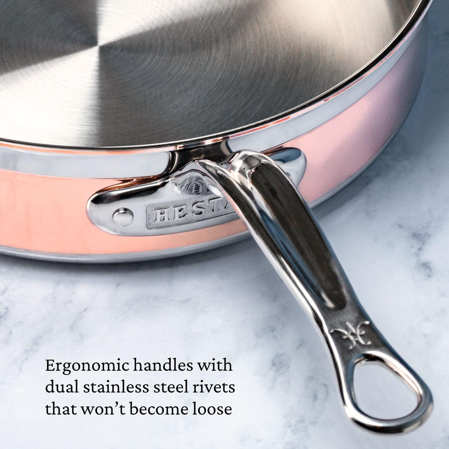 Hestan - CopperBond Collection - 100% Pure Copper 10-Piece Ultimate Cookware Set, Induction Cooktop Compatible