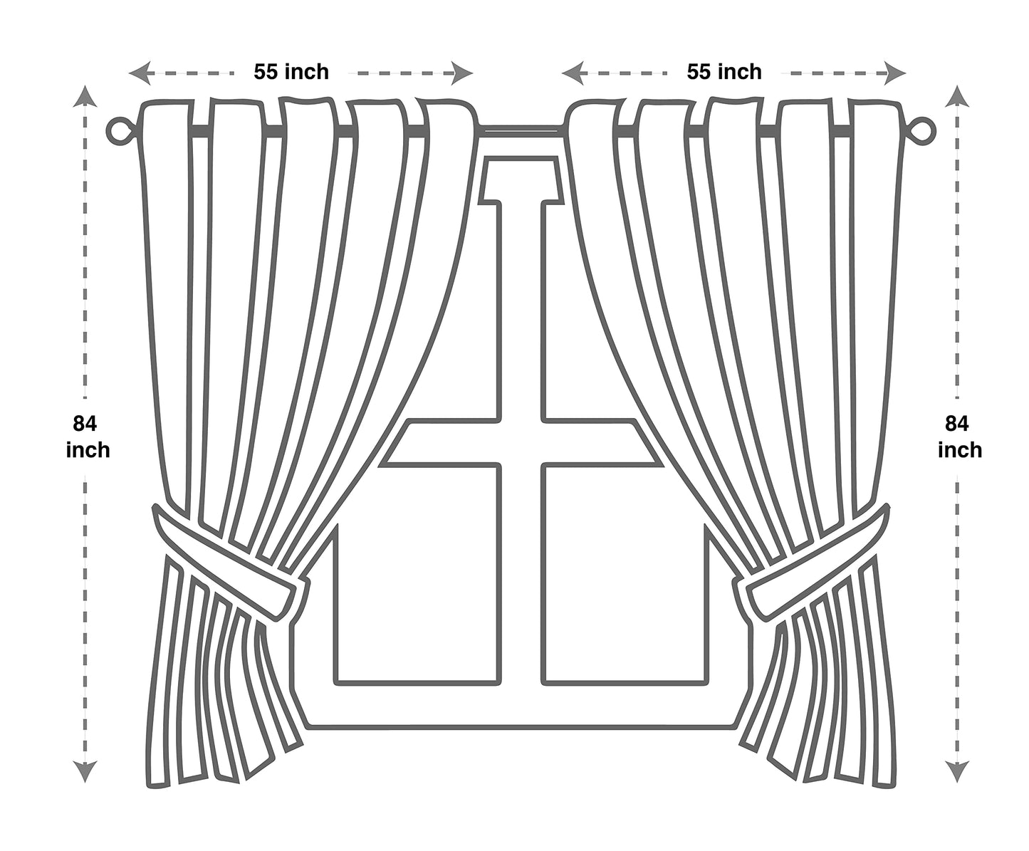 GLORY RUGS Jacquard Luxury Window 2 Panel Set Burgundy Gold Curtain with Attached Valance and Backing Bedroom Living Room Dining 2 Curtains 55x84 inches Each Jana