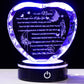 YWHL Gifts for Wife with Colorful LED Base I Love You Gifts for Her from Husband Best Wife Anniversary Birthday Gift Ideas Romantic to My Wife Crystal Keepsakes Presents