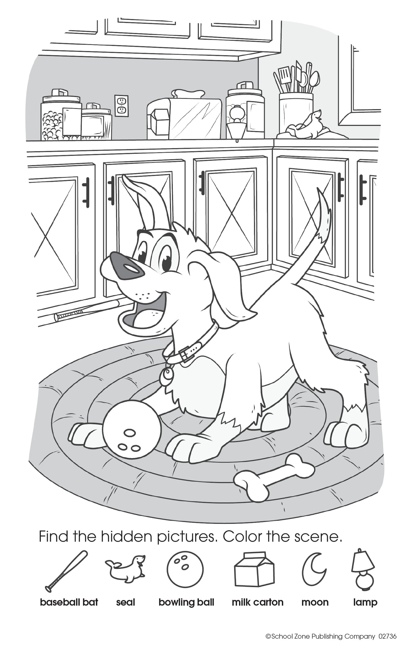 School Zone My First Hidden Pictures Workbook: 48 Pages, Pre-K, Preschool, Kindergarten, Activity Pad, Search & Find, Picture Puzzles, Coloring, Ages 4 to 6 (Little Busy Book Series)