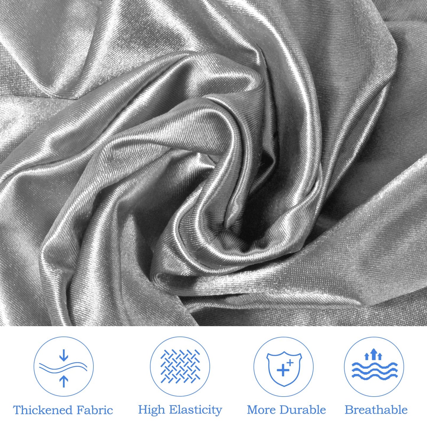 Knee Pillow Cover 9.8" x9.8" x5.9", Leg Pillowcase Replacement, Contour Pillowcase for Heart Shaped Knee Pillow (Grey)