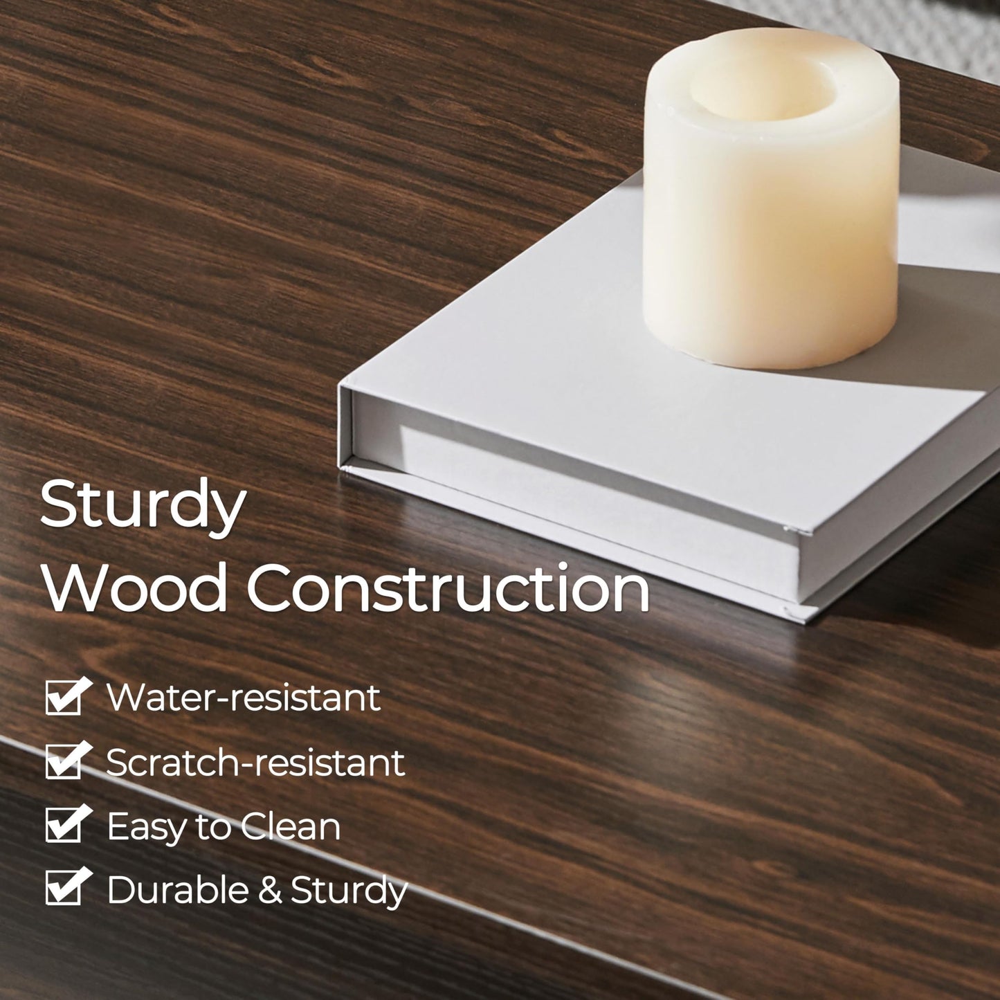 Yaheetech Lift Top Coffee Table with Hidden Compartment and Storage Shelf, Rising Tabletop Dining Table for Living Room Reception Room, 47.5in L, Espresso