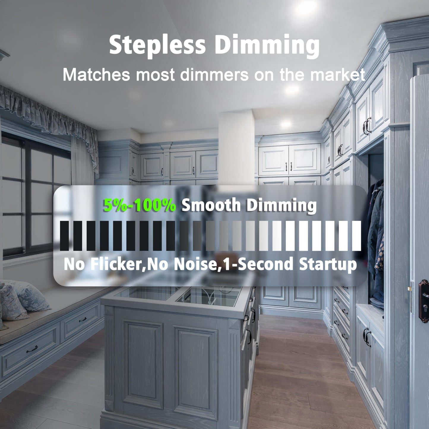 GLOWNOVA 12-Pack of 6-Inch Ultra-Slim LED Downlights with Junction Box, Adjustable Color Temperatures (2700K-5000K), 12W EQV to 110W, Dimmable, 1050LM Luminance - ETL and Energy Star Certified