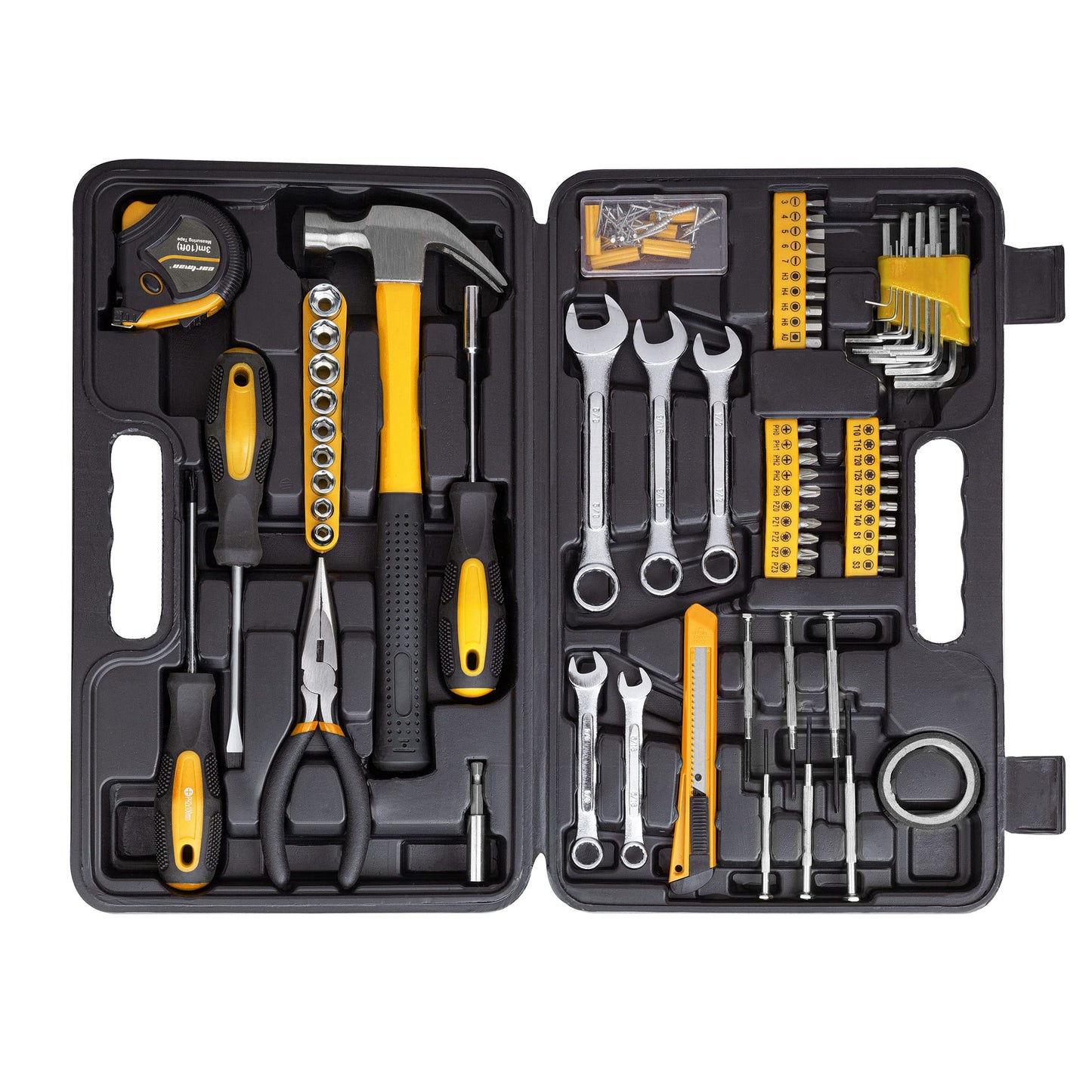 CARTMAN 148 Piece Automotive and Household Tool Set Perfect for Car Enthusiasts and DIY Home Repairs Green