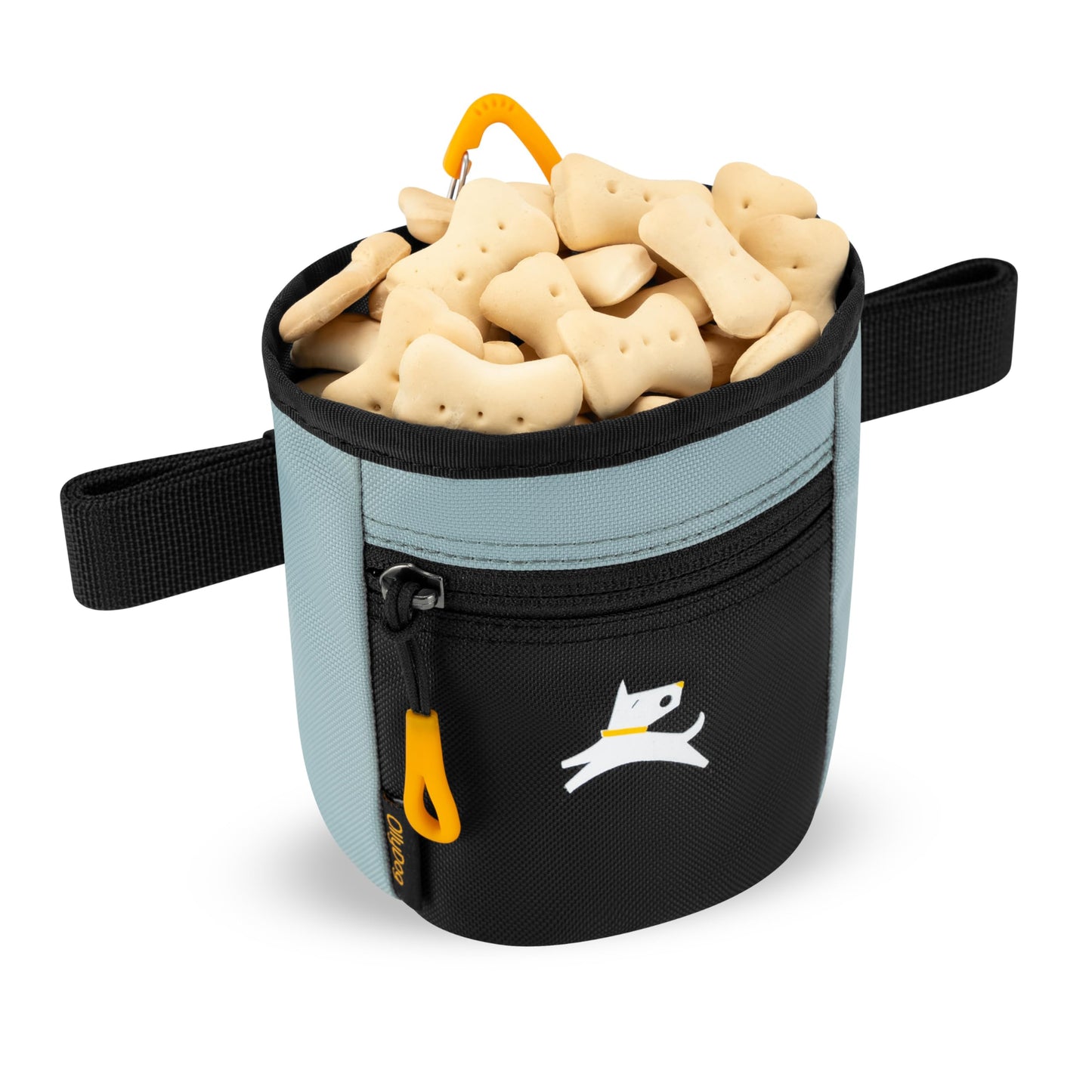 OllyDog Goodie Treat Bag, Dog Treat Pouch, Waist Belt Clip for Hands-Free Training, Magnetic Closure, Dog Training and Behavior Aids, Three Ways to Wear (St. Lucia)