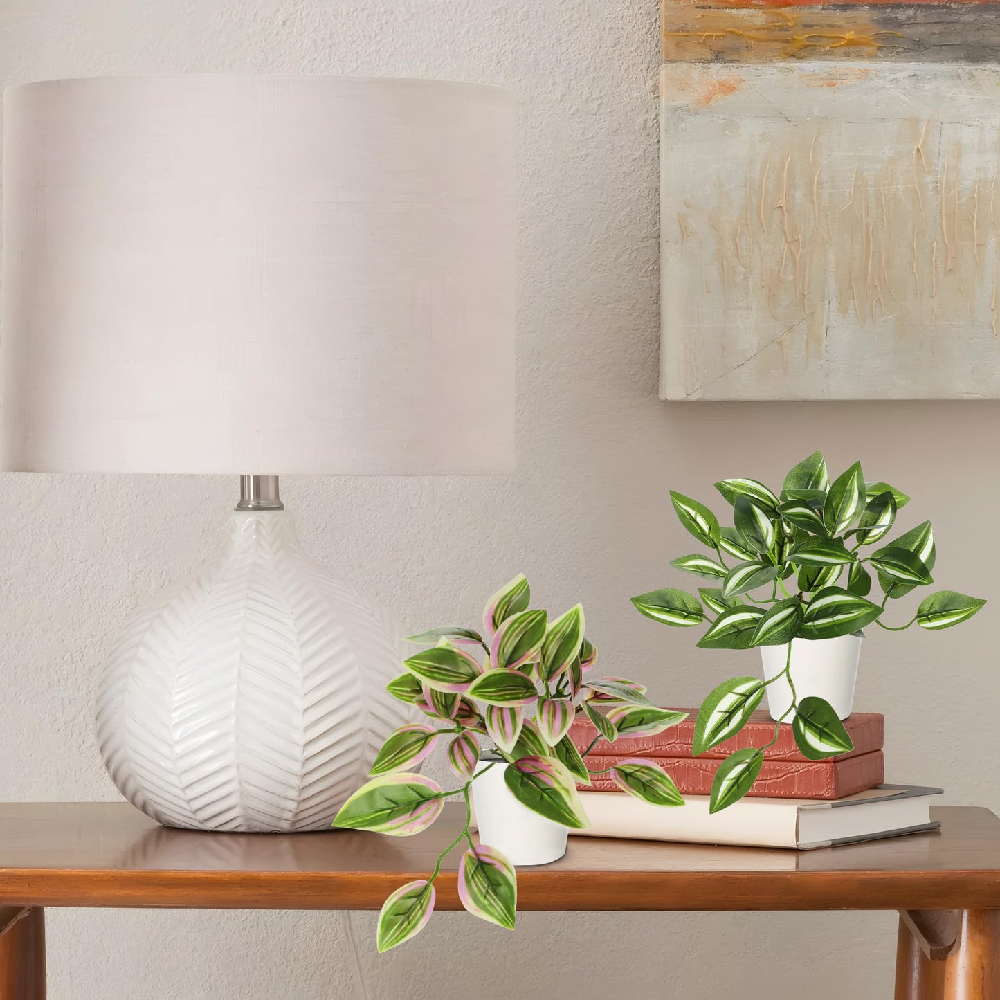 Hollyone Fake Plants 6 Pack Artificial Plants Indoor Faux Plants Small Fake Potted Plant for Home Aesthetic Living Room Bathroom Desk Shelf Office Decor