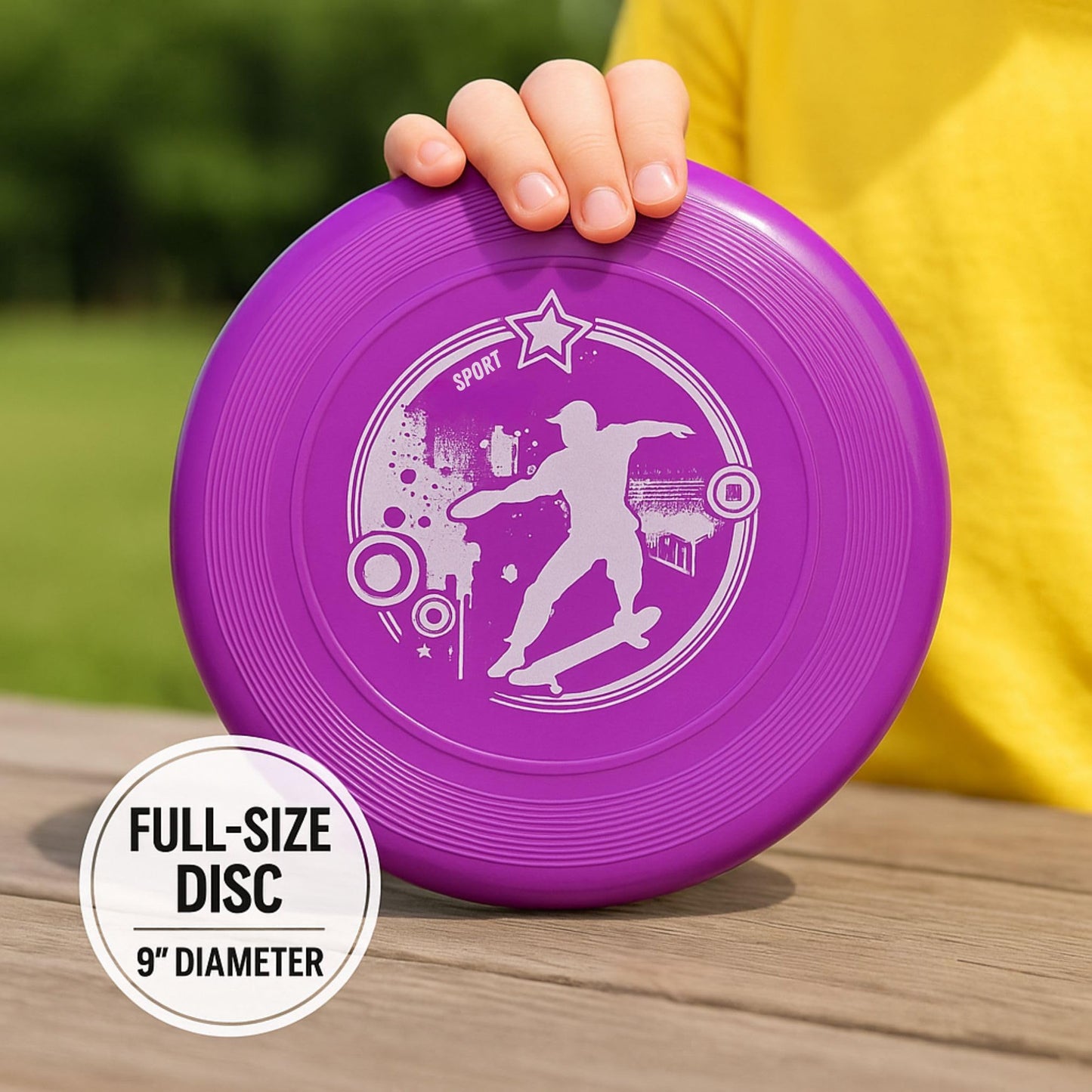 Liberty Imports 12 Pack: Plastic Flying Sports Discs Set for Outdoors Beach Backyard Throwing and Catching Activities, 9" Play Discs for Kids & Adults