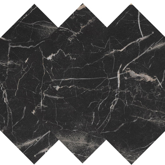 Decotalk 30-Sheet Peel and Stick Flooring Tile Floor Black Floor Tile for Bathroom Kitchen 12x12 Inch Black Marble Tile Floor Shower Floor Tile Self Adhesive Floor Tile Vinyl Peel and Stick Floor Tile