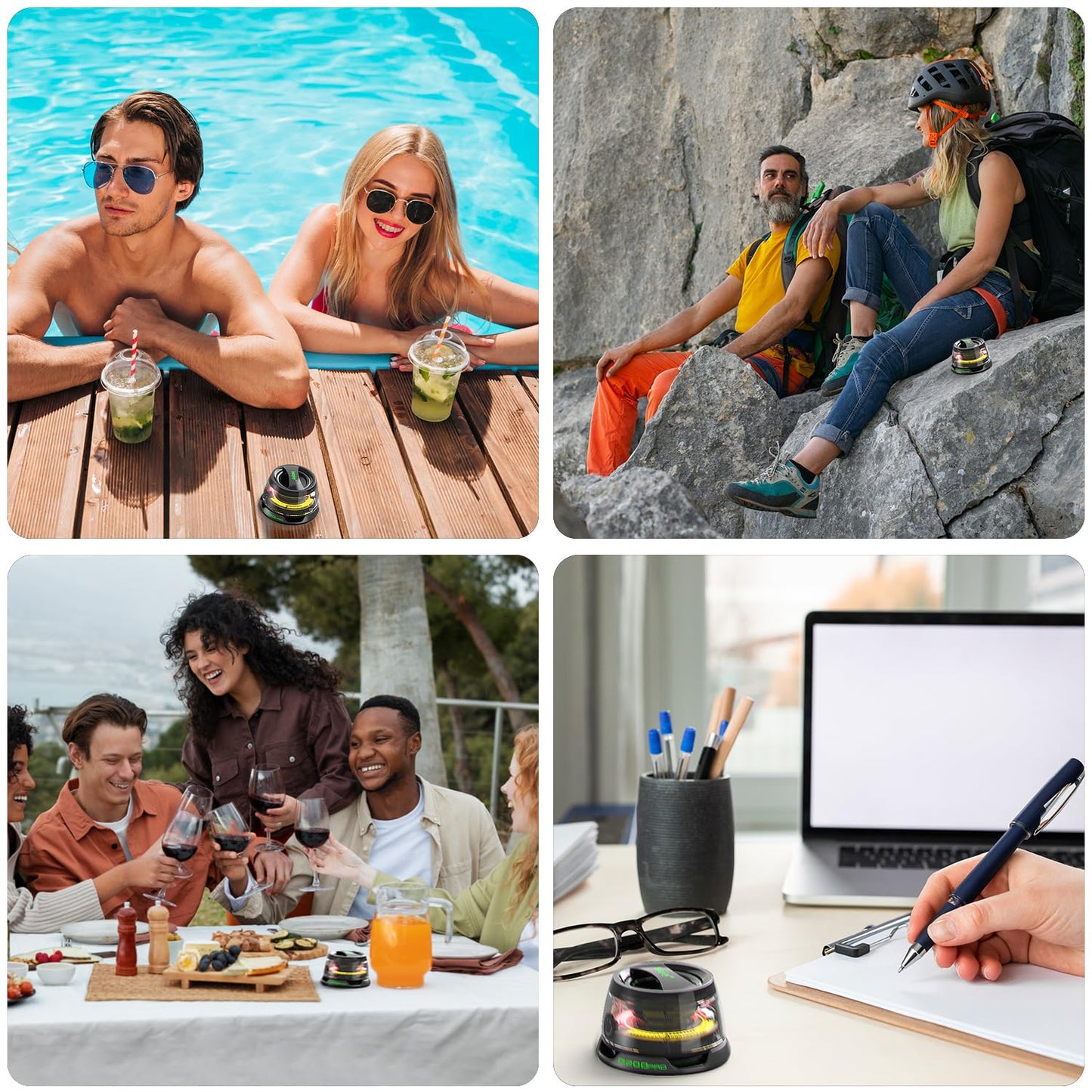 Portable Bluetooth Speakers Wireless,Shower Speaker Waterproof IPX7 G200 Pro with Upgraded Bluetooth 5.4, Magnetic Phone Stand, Mini Outdoor Speaker with RGB Light for Home/Travel/Bathroom-Red