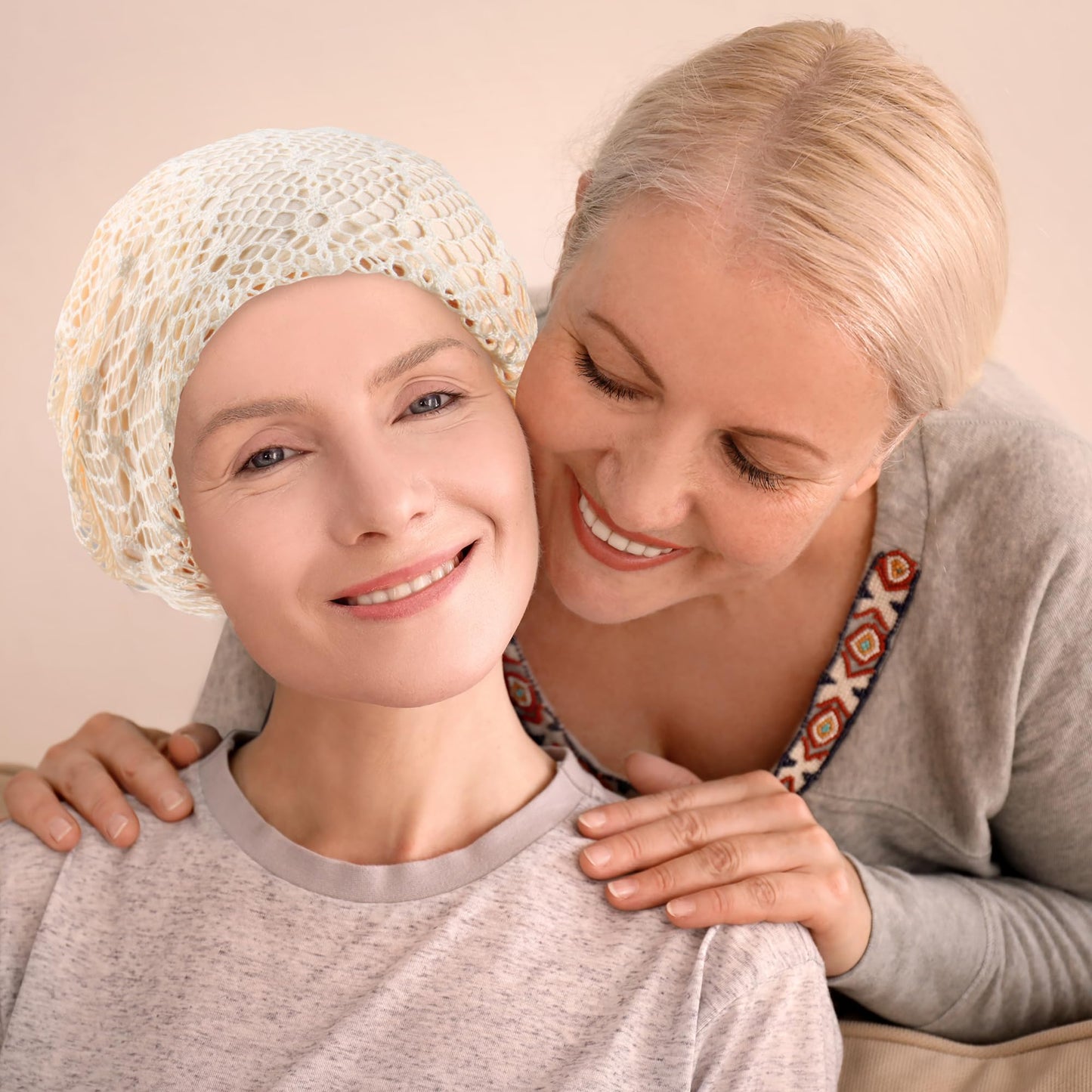 Women's Summer Beanie for Men Hat Boho Hats Adult Dwarf Hats Chemo Cap Cancer Headwear Caps Baggy Skull Sleep Cap Nightcap (C-1533Pack Closed Top)