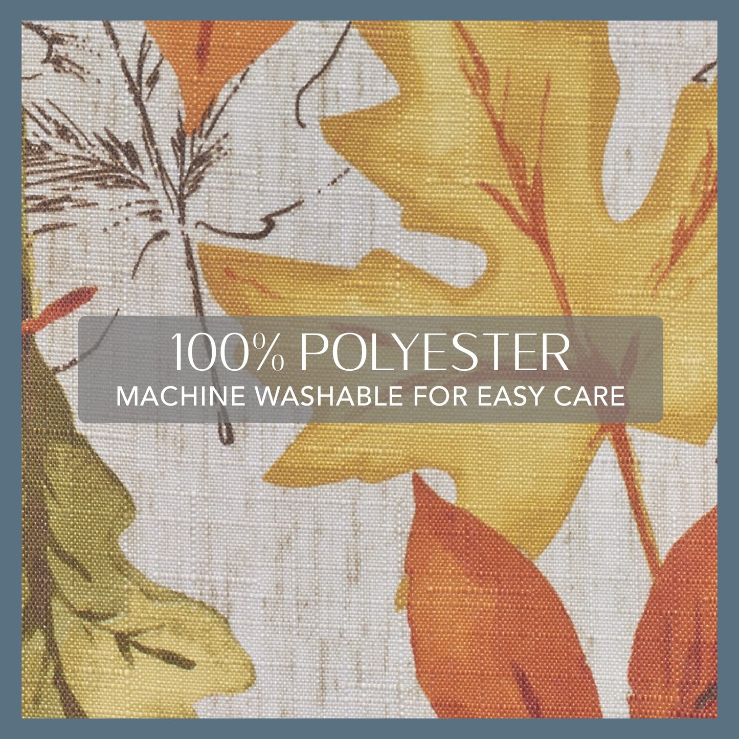 Elrene Home Fashions Autumn Leaves Fall Printed Wrinkle Resistant Tablecloth, Holiday Table Cover for Formal or Everyday Use, 70" Round