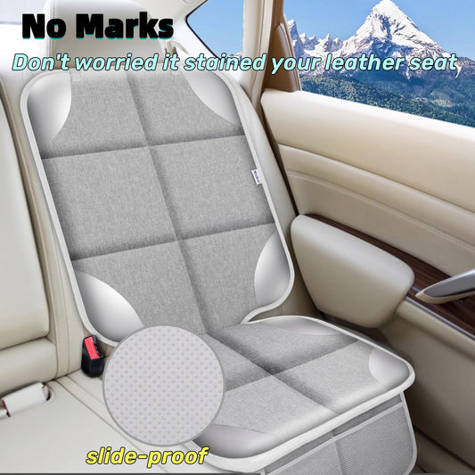 Meolsaek Car Seat Protector, 600d Fabric Waterproof Car Seat Cover with Non-Slip Backing, Under Baby Car Seat from Pressure Marks