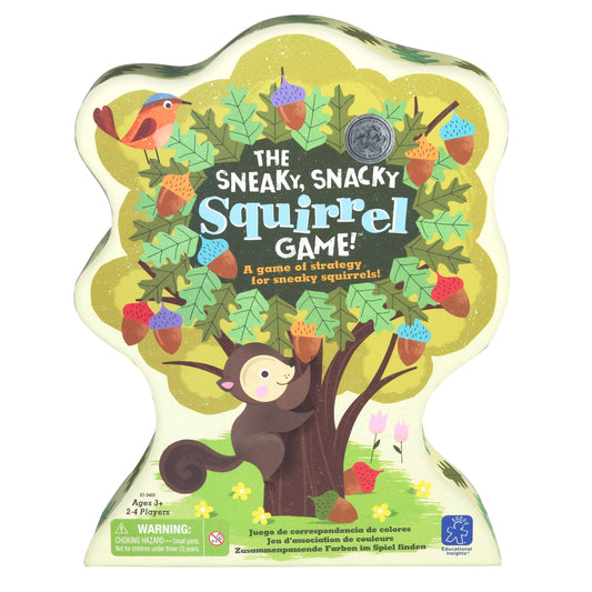 Educational Insights The Sneaky, Snacky Squirrel Game - Cute Preschool Board Games for Kids, Toddler Fine Motor Skills, Color Matching Kids Games and Fun Gifts for Girls & Boys Ages 3+