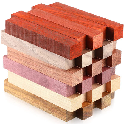 Sasylvia 30 Pieces Exotic Wood Blanks Pen Turning Supplies DIY Crafts Pen Turning Kit for DIY Crafts, 5 x 3/4 x 3/4 Inches(Gorgeous)