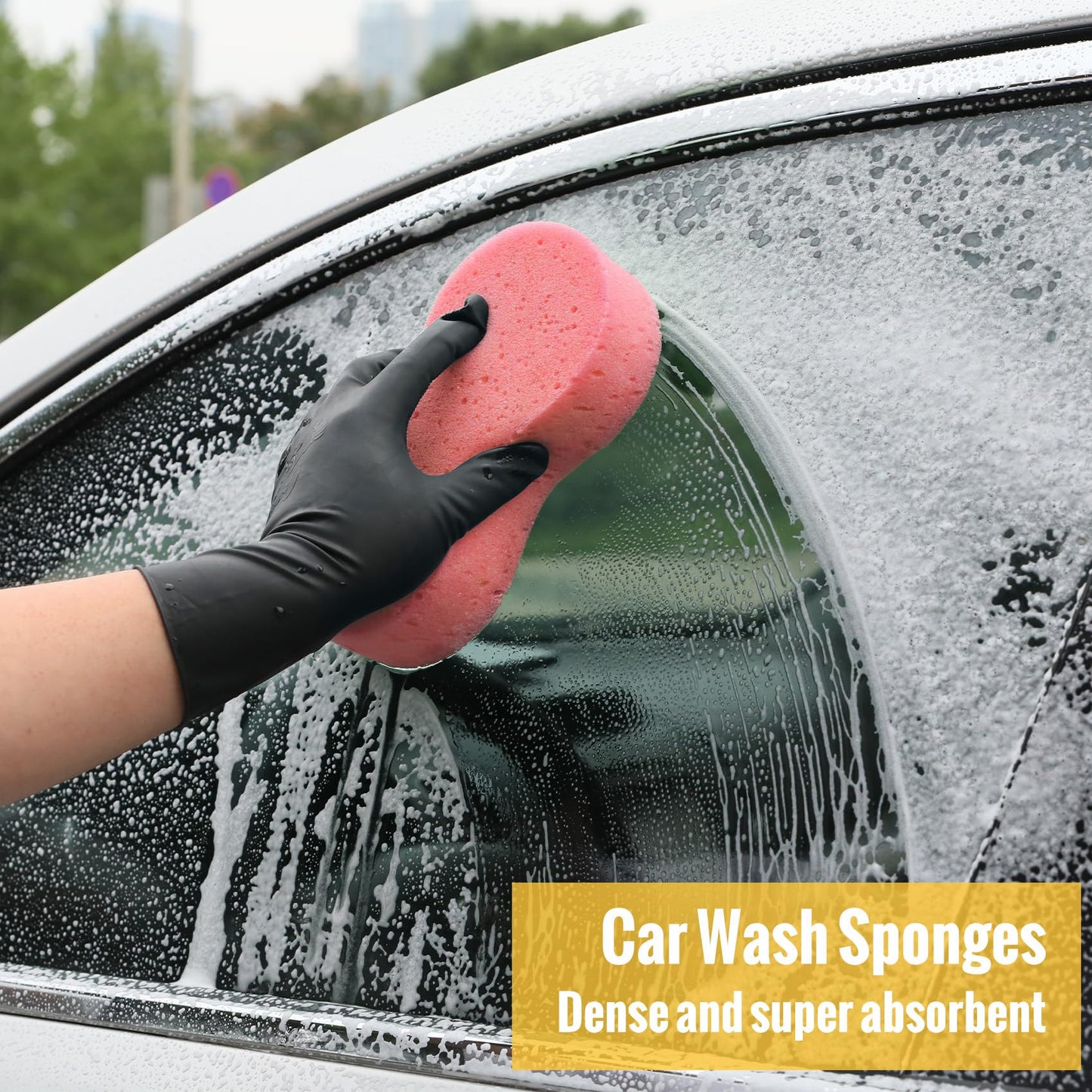 Birbenben 6PCS Car Detailing Brush Set, Ultra Soft Boars Hair Detail Brushes, Automotive Cleaning Brush Kit for Wheels, Air Vent, Leather Seats, Vehicles Auto Exterior Interior Detailing Brushes Tool