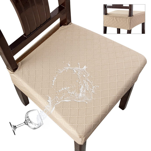 Genina Waterproof Seat Covers for Chairs Seat Covers for Dining Room Chair Slipcovers Kitchen Chair Covers Dining Chair Covers