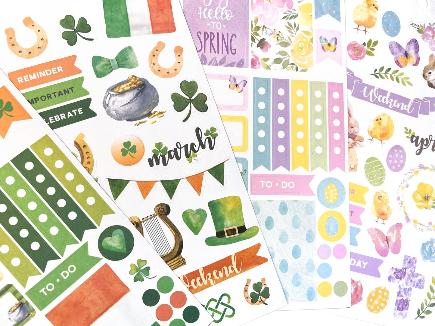 Paper House Productions Seasons Collection 30-Sheet 1200-Piece Celebrate Your Day Planner Sticker Folio for Planners, Journaling and Crafting