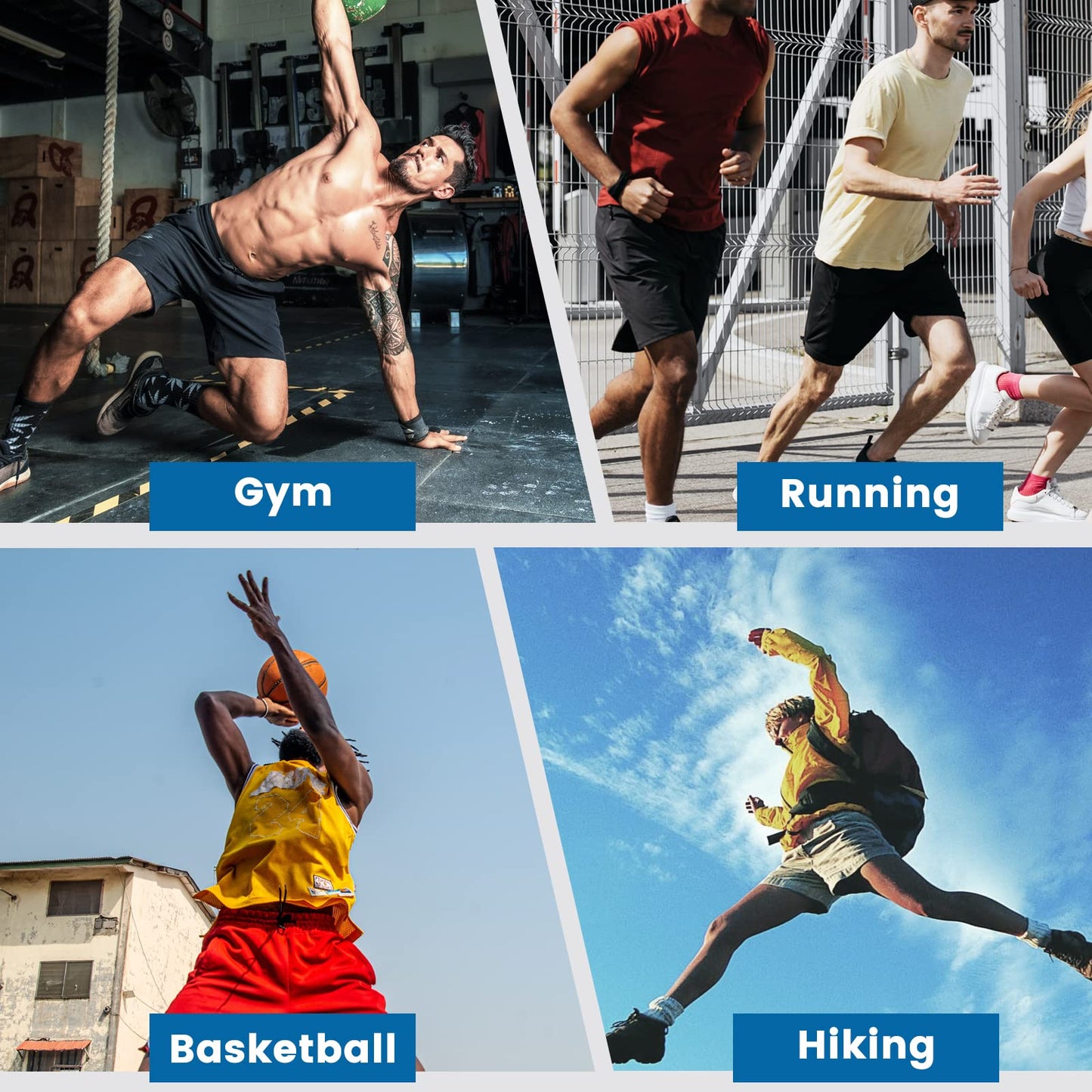 maamgic Gym Shorts for Men 7 inch Inseam with Liner Stretch 2 in 4 Workout Shorts Men Quick Dry Athletic Running Shorts Large Dark Blue