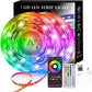 100FT Smart LED Strip Lights RGB Sync to Music with 40 Key Remote Controller LED Lights for Bedroom,Christmas Lights decration (Multi-Colored, 100FT)