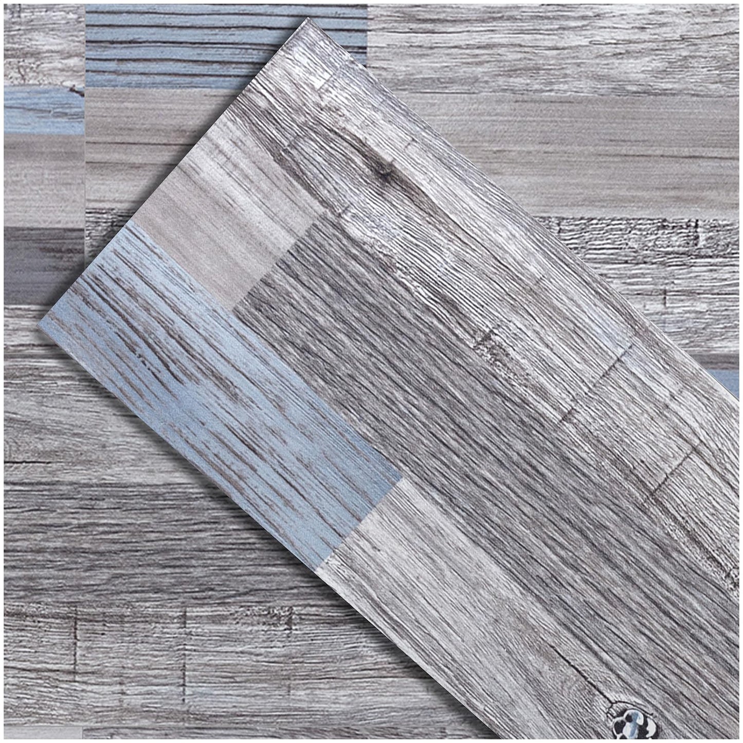 ATOPOSE Peel and Stick Vinyl Floorin,Laminate Flooring 36pcs-6"×36" with Wood Effect,Waterproof and Easy DIY Installation for Bedroom Living Room Kitchen Indoor Residential Area(54Fq.Ft,Quilt)