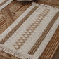 Set of 4 Farmhouse Burlap Placemats Rustic Woven Bohemian Placemats Cotton Linen Washable Place Mats for Wedding Home and Dining Christmas Table Decor