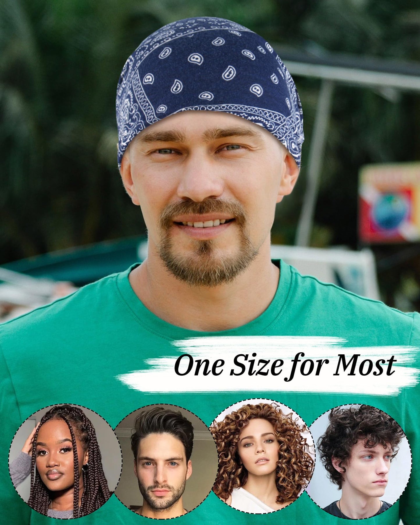 Women's Summer Beanie for Men Hat Boho Hats Adult Dwarf Hats Chemo Cap Cancer Headwear Caps Baggy Skull Sleep Cap Nightcap