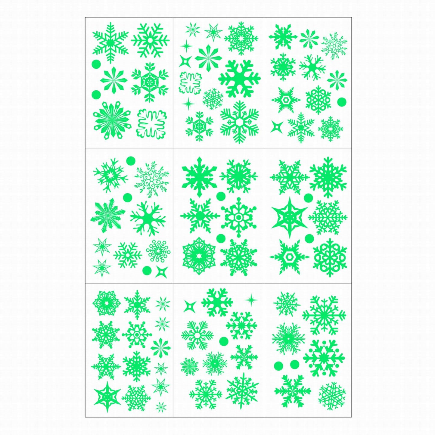 93pcs Christmas Window Clings,9 Sheets Christmas Window Decals for Xmas Decoration