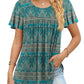 Anymiss 2025 Womens Spring Tunic Tops Summer Casual Dressy Short Sleeve Loose Fit T Shirts 2XL