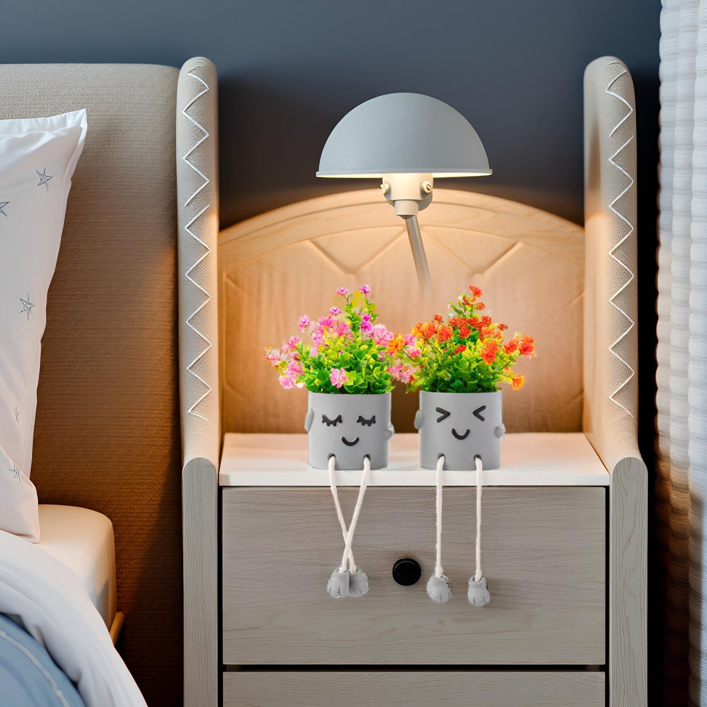 Lifelike Artificial Plants with Creative Pots, Realistic Faux Greenery for Home, Office, Bathroom, Bedroom, Kitchen, and Desk Decor, Long-Lasting Maintenance-Free DecorHome Office