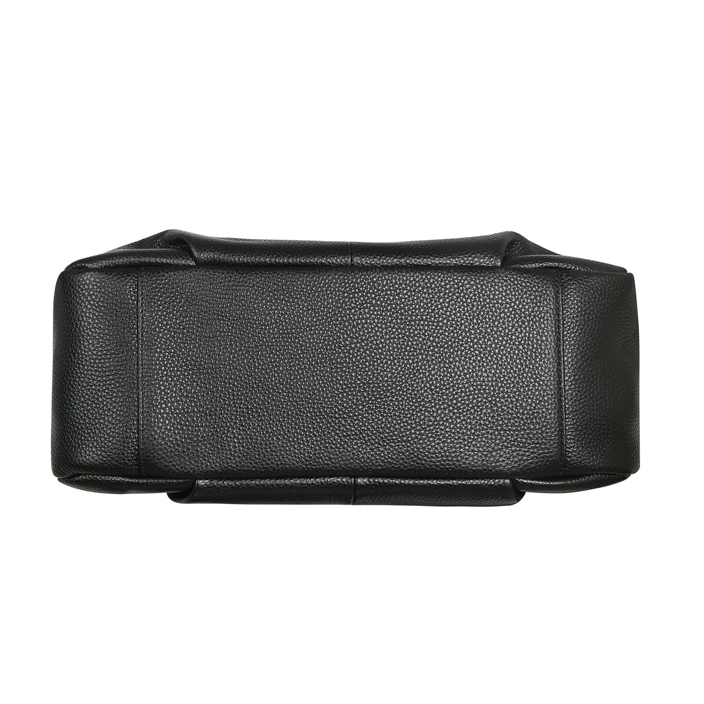 HESHE Leather Purses and Handbags Hobo Shoulder Bags Tote Bag Crossbody Purse Ladies Designer Satchel Bags(Black)