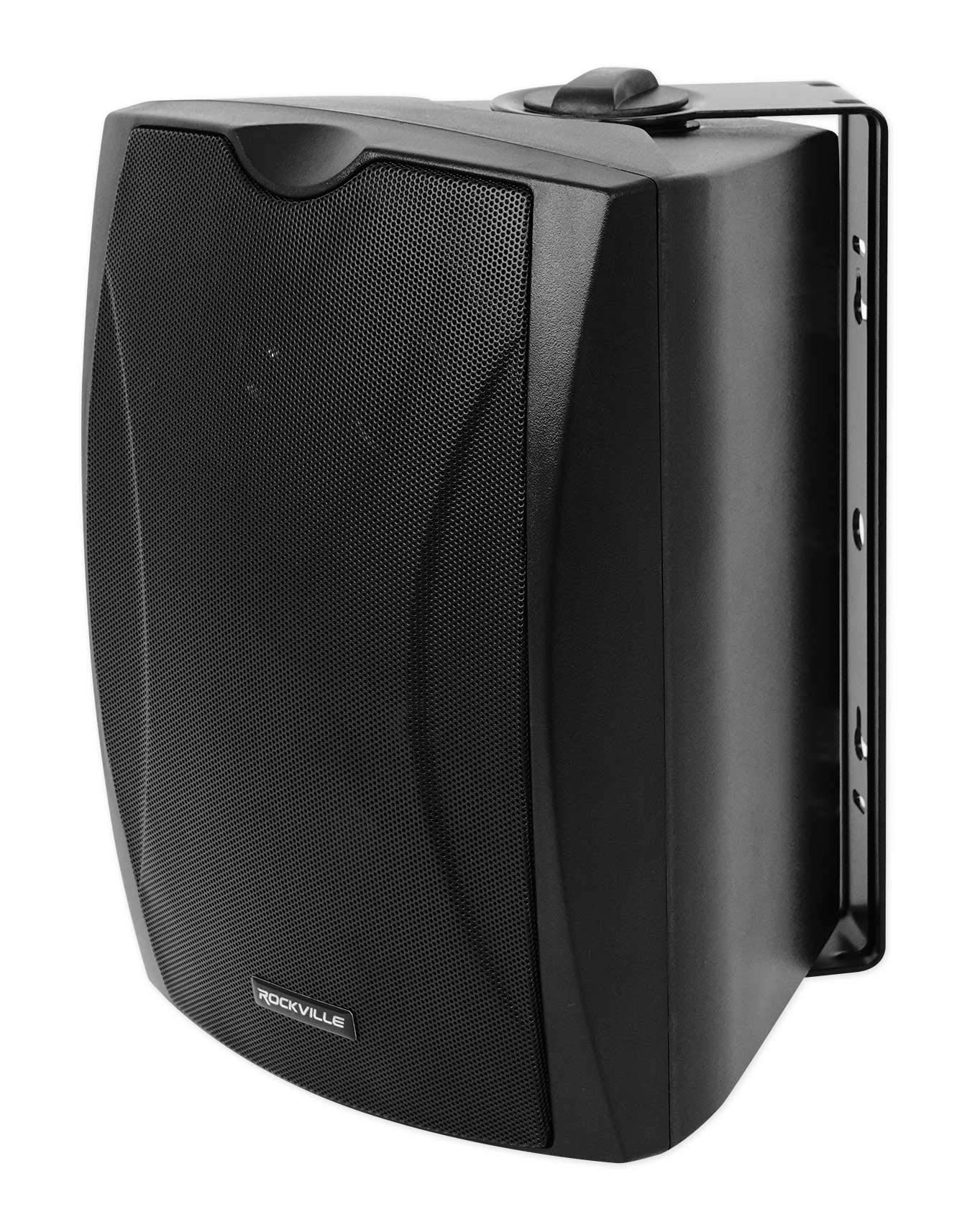 Rockville WET-6B 70V 6.5" IP55 Commercial Indoor/Outdoor Wall Speaker - Black