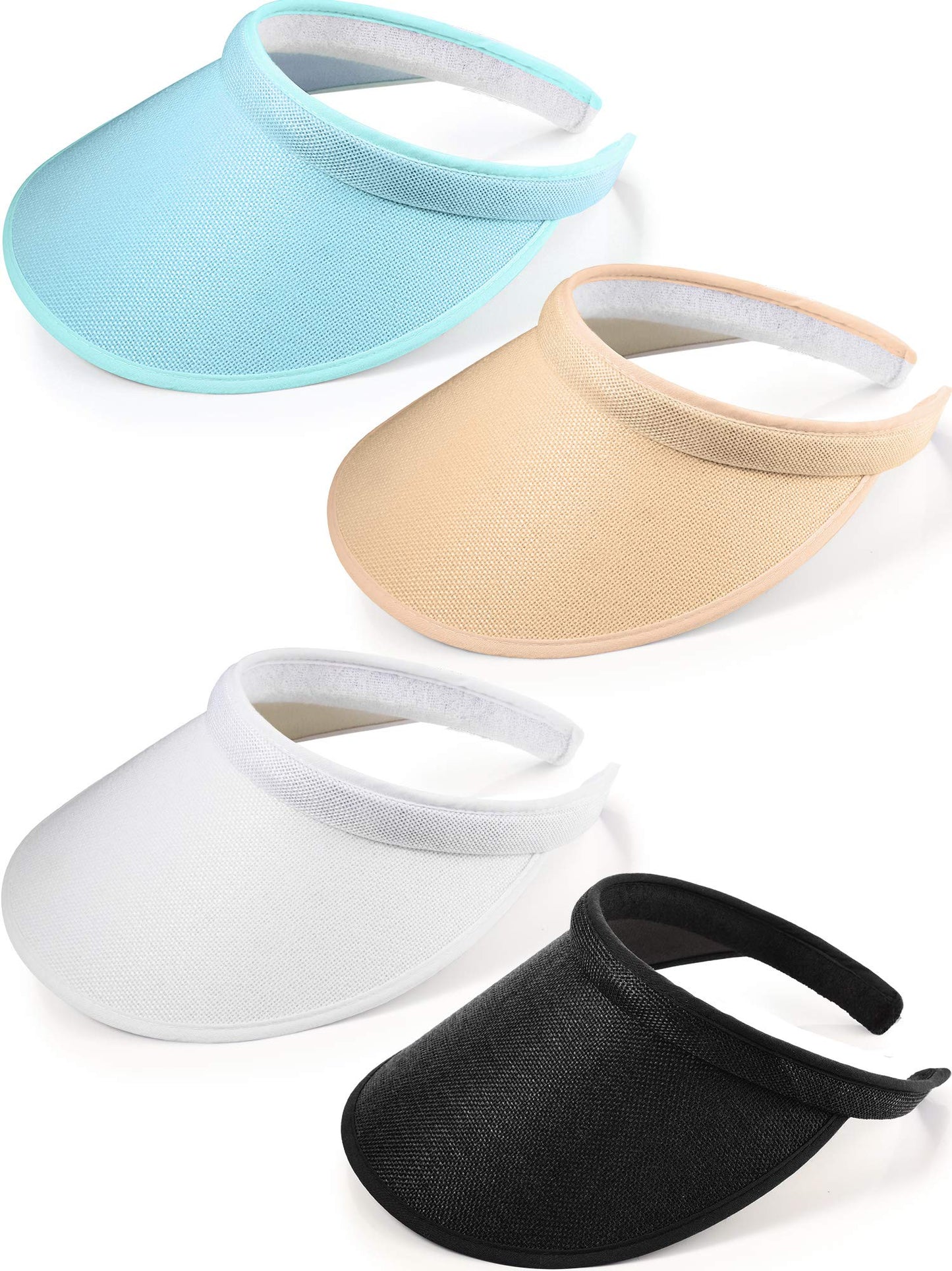 Sun Visor Hats for Women Men Clip on Wide Brim Visor Hats Sports Tennis Golf Cap for Travel Outdoor Activity