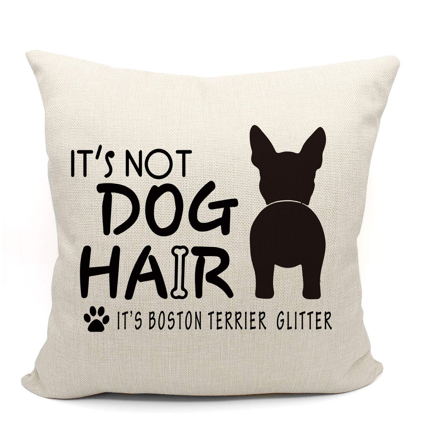Mancheng-zi Boston Terrier Pillow Covers 18x18,Boston Terrier Gifts for Women,Boston Terrier Gifts,Boston Terrier Decor,Dog Mom Gifts,Dog Lovers Gifts