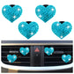 4PCS Heart-Shaped Car Vent Clips with Rhinestone,Bling Air Vent Clips Car Decorations,Premium Shiny Car Clips for Vents CCar Accessories Interior for Cars,Trucks,SUVs (White)