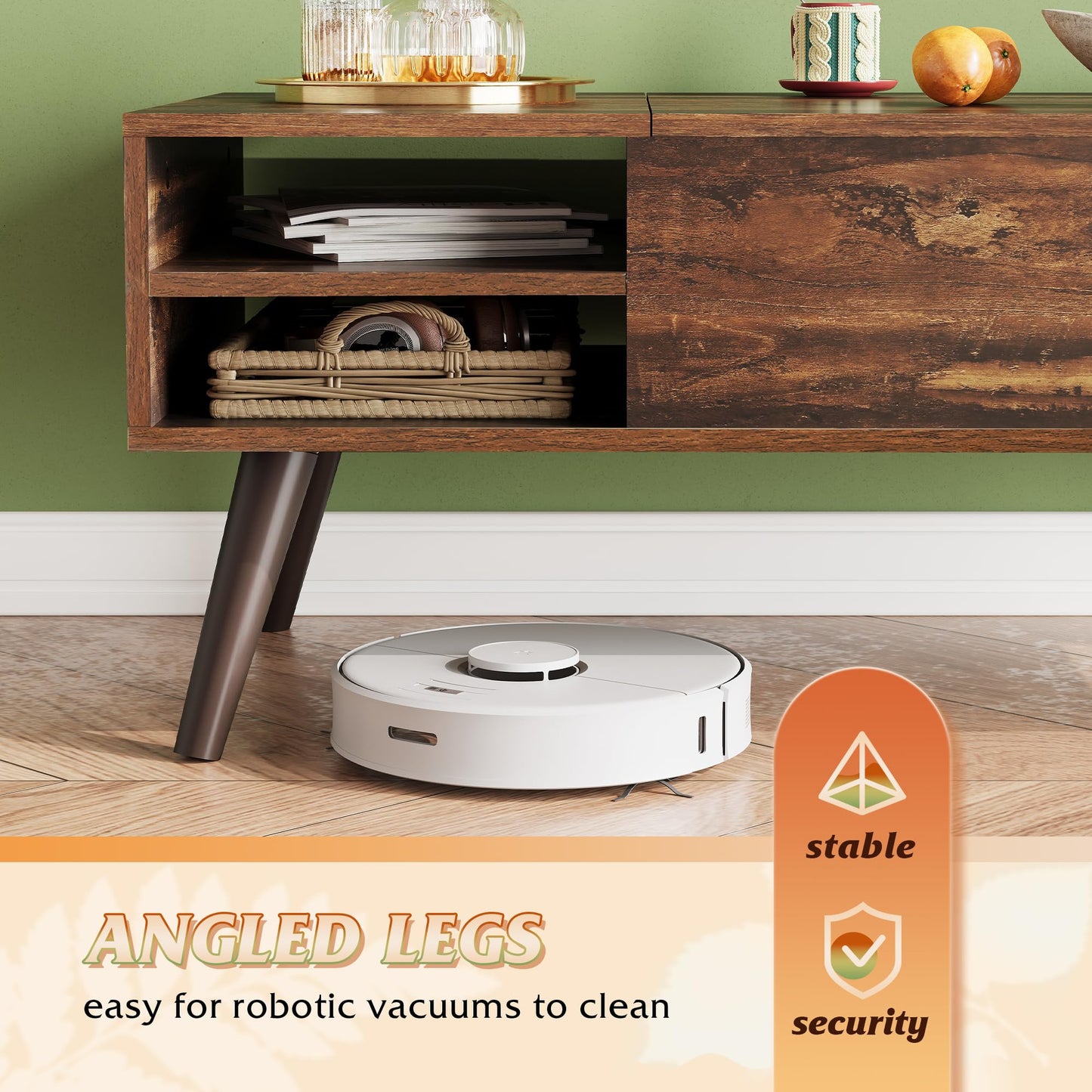 WLIVE Lift Top Coffee Table for Living Room,Small Coffee Table with Storage, Adjustable Shelf and Storage Compartment, Mid Century Modern Living Room Table, Wood, Rustic Brown