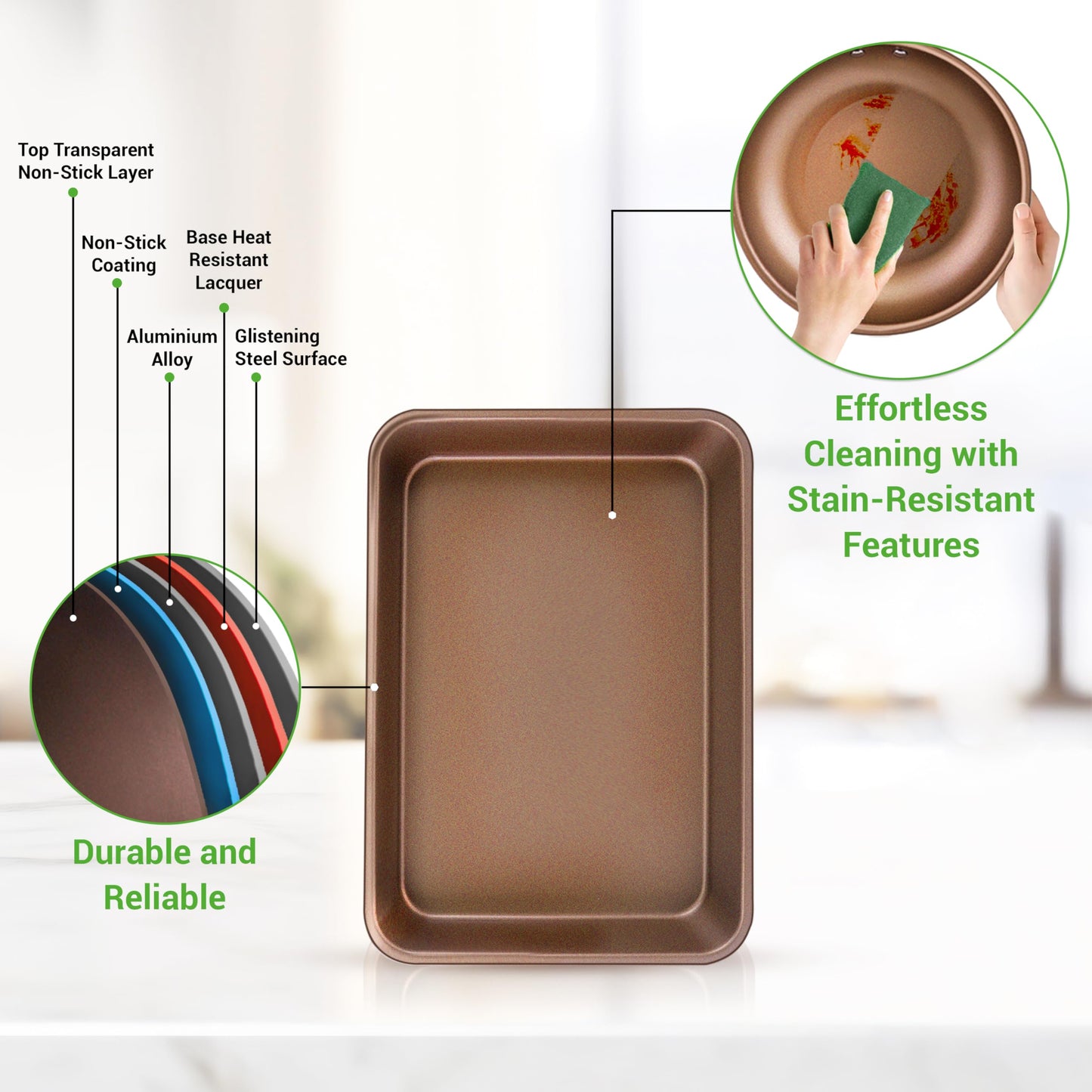 Nutrichef 20 Piece Professional Home Kitchen Cookware and Bakeware, Pots and Pans Set Non Stick Kitchenware, Cool-Touch Handles, Non Toxic, Safe for Gas, Electric, Induction Cooktops, Easy Clean