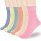Corlap Women's Thin Cotton Ankle High Crew Socks - 6Pairs Bootie Casual Dress Socks-Gift Box