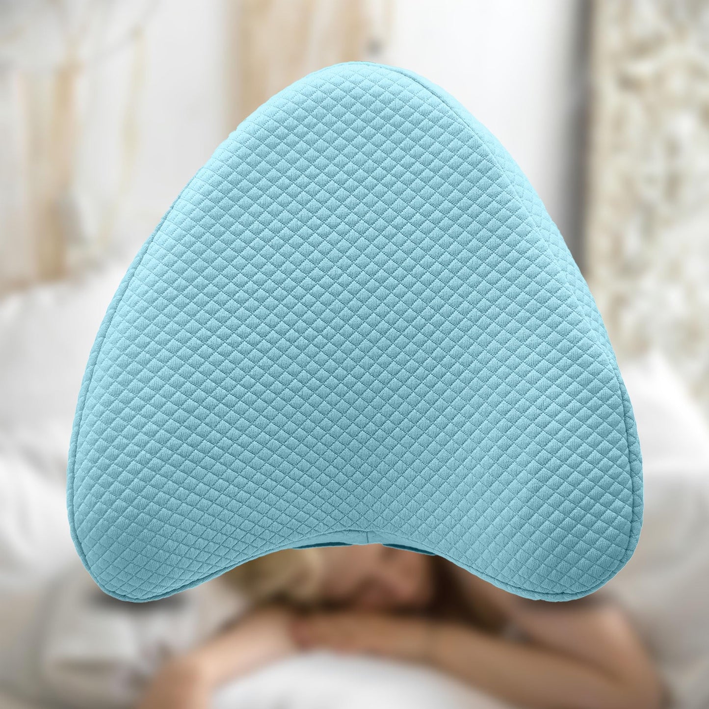 xcivi Pillowcase for Contour Memory Foam Side Sleeper Support Pillow, Pillowcase for Knee Pillow, Pillow Cases for Side Sleeper Pillow, Pillow Cover (Blue)