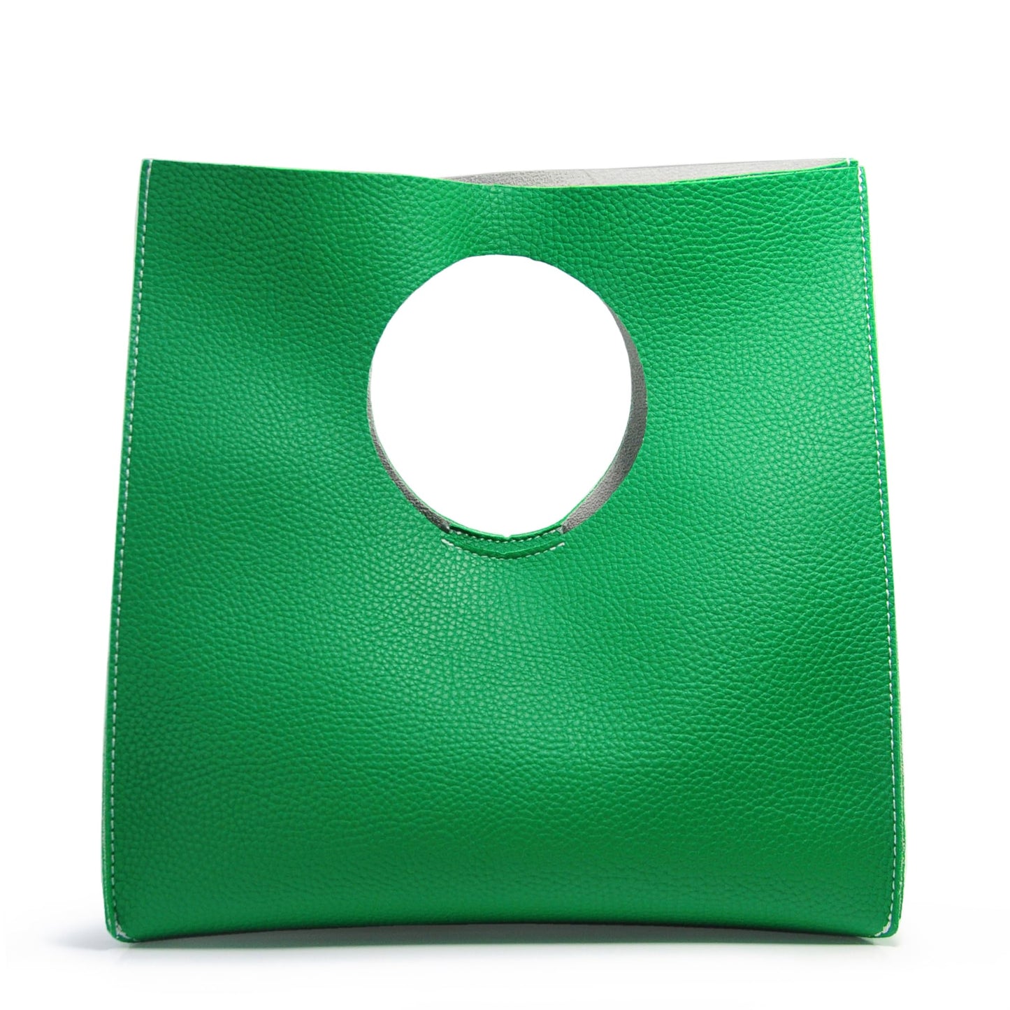 HOXIS Vintage Minimalist Style Soft Pu Leather Handbag Clutch Small Tote (Green)