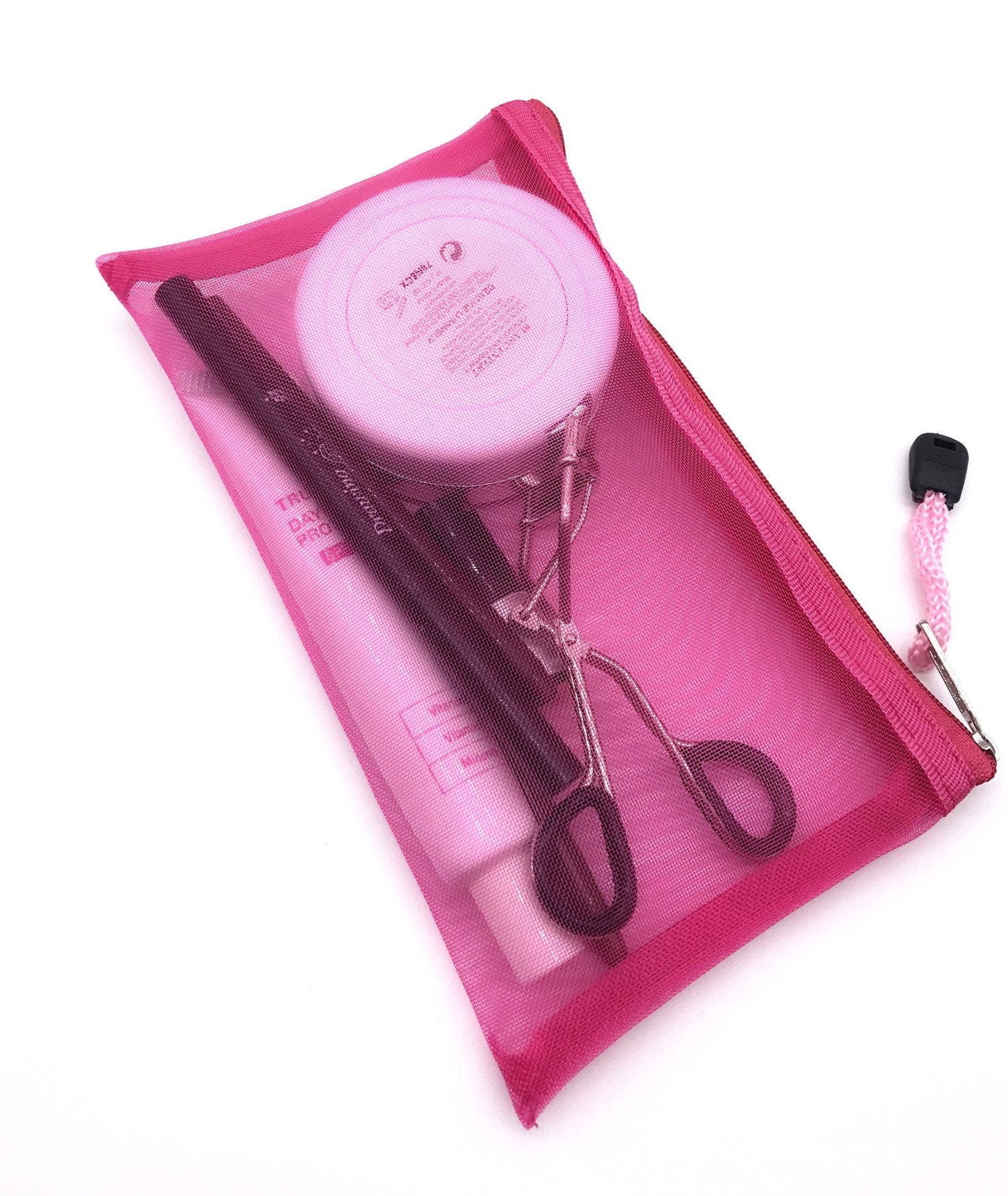 Outman Pack of 5 pcs Multipurpose Nylon Mesh Cosmetic Bag Makeup Travel Cases Pencil Case Travel Organizers