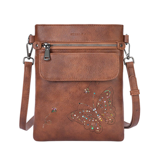 Crossbody Bags for Women Vegan Leather Cross Body Purse with Adjustable Strap Multiple Pockets Shoulder Handbags