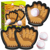 Officygnet Kids Outdoor Toys Catch Ball Games Set, 2 Pack Baseball Training Toy with Gloves for Kids Ages 3-12 Years Old, Beach Pool Yard Games for Adult and Family, for Toddlers Boys Girls