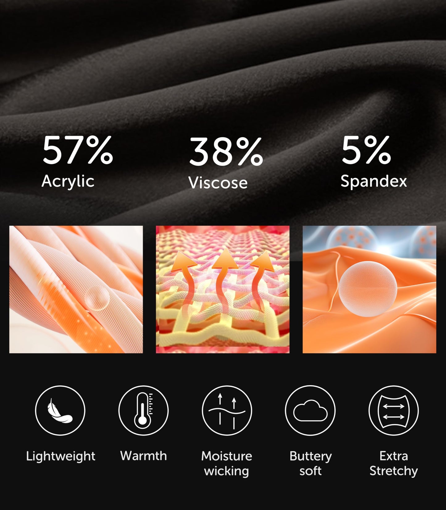 Comfneat Men's Thermal Underwear Base Layer 2-Pack long sleeve Undershirts (Off White Tops 2-Pack, L)