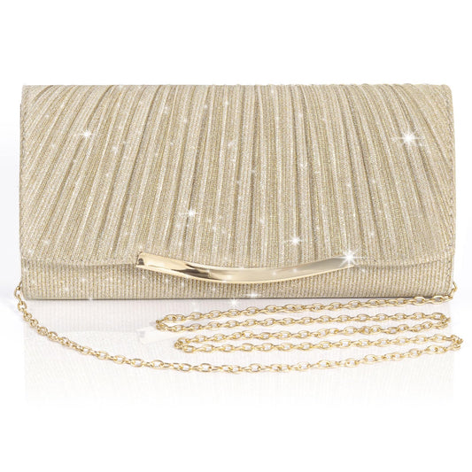 Eidsefe Evening Bag Clutch Purses for Women Wedding Bag Sparkling Party Handbag with Detachable Chain