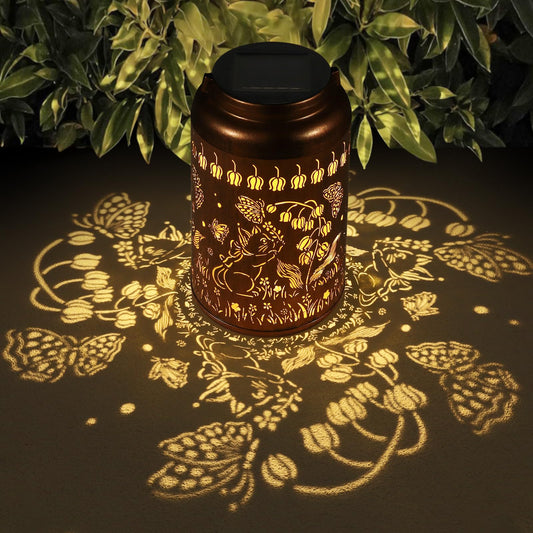 Solar Lanterns Outdoor Waterproof Hummingbird Garden Decor Gifts for Women Mom Grandma Hanging Solar Lights Metal Solar Decoration Outside for Yard, Patio, Backyard, Porch