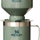Stanley Perfect Brew Pour Over Set | 12 oz Camp Mug with Lid Included | Drip Coffee Maker with Reusable Filter | Insulated Stainless Steel | BPA-Free | Hammertone Green