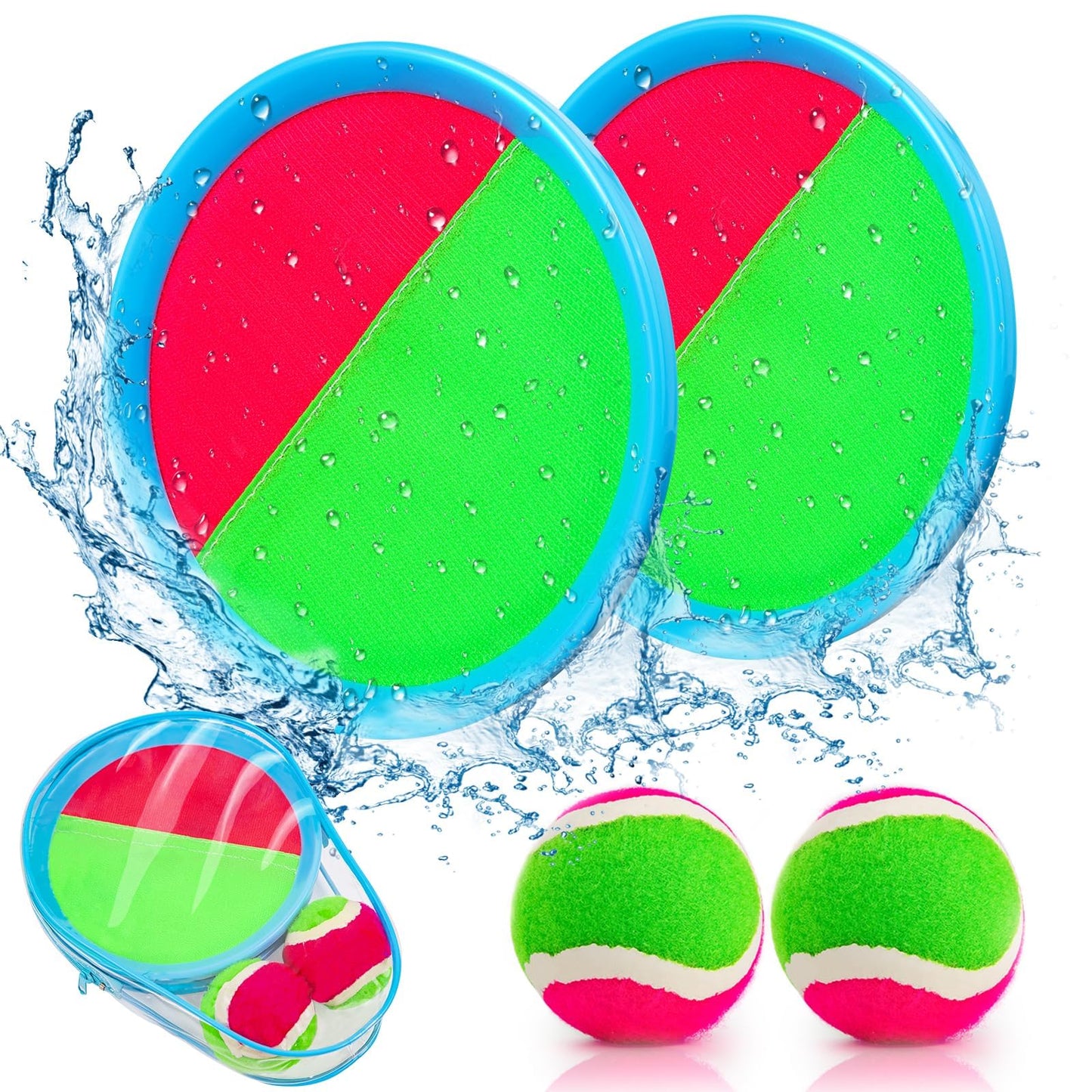 Kids Toys Toss and Catch Game Set Beach Pool Outdoor Toys for Kids Ages 4-8, Outside Yard Games for 3 4 5 6 7 8 Year Old Boys Girls Birthday Gift Adults Family