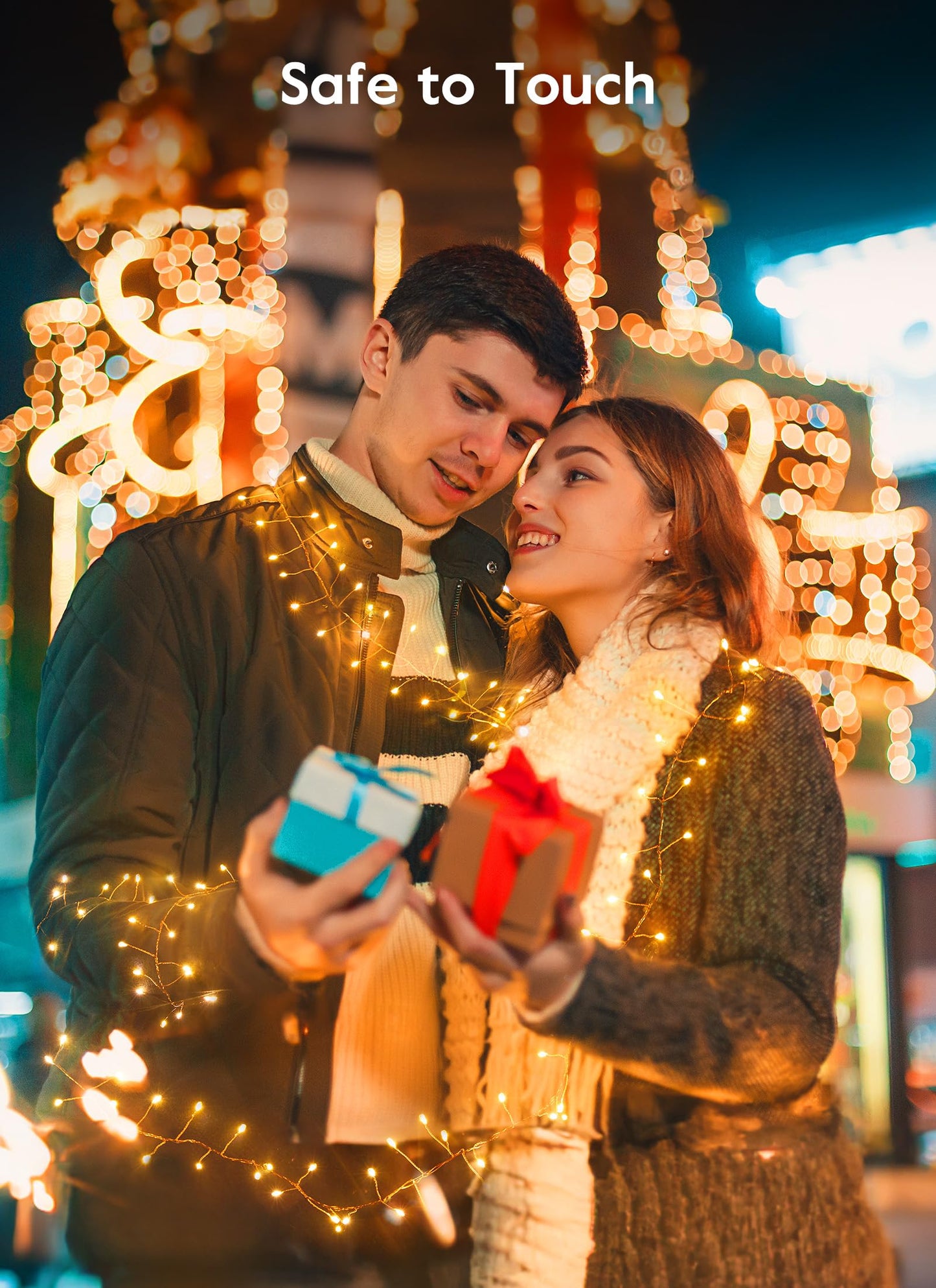 Minetom LED Firecracker Cluster Lights - 10FT 120LED Plug in Twinkle String Lights with Remote, USB Powered Silver Wire Light for Bedroom Wreath DIY Party Wedding Christmas Holiday Decoration