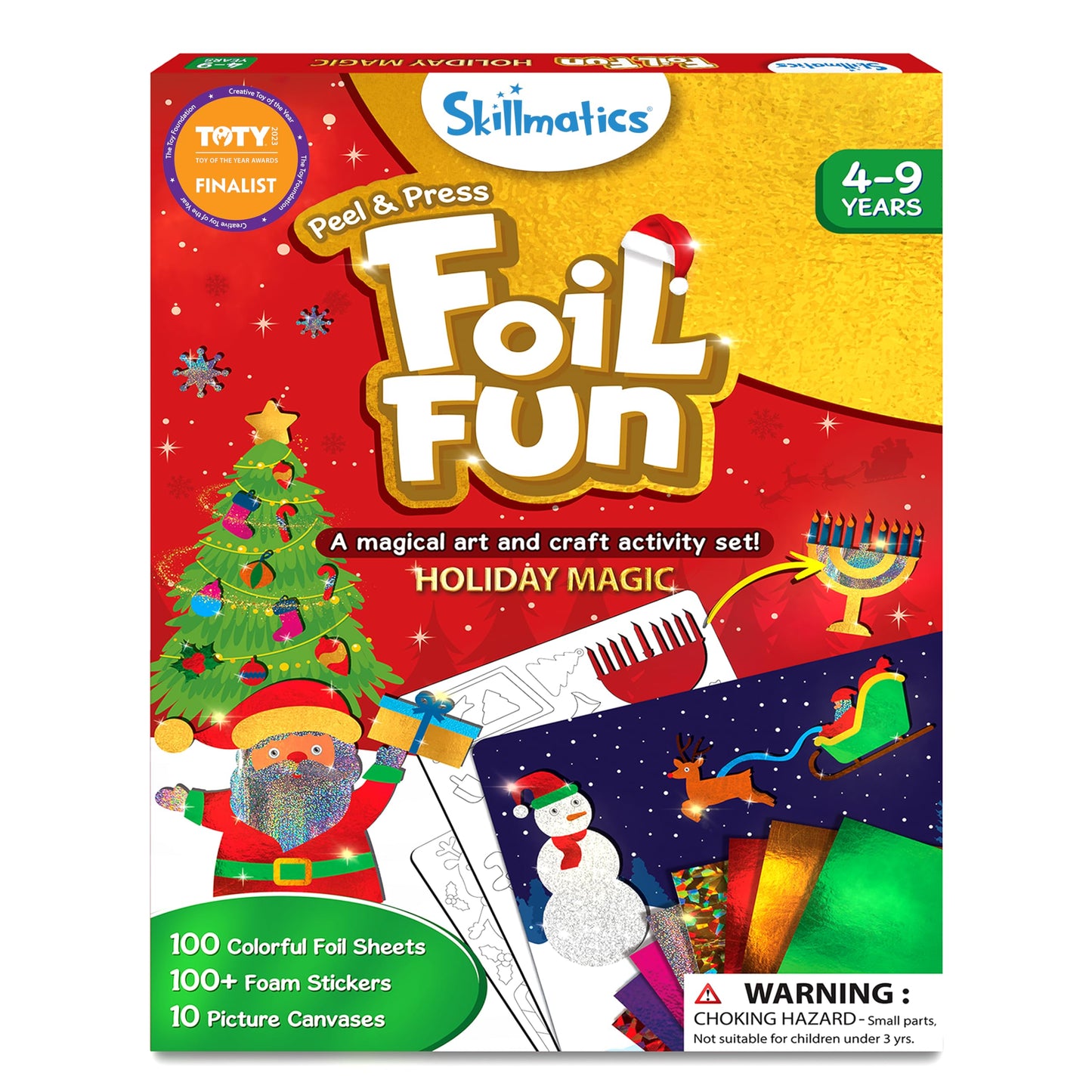 Skillmatics Foil Fun - Animals, No Mess Art for Kids, Travel Toys, Craft Kits, DIY Creative Activity, Gifts for Boys & Girls Ages 4, 5, 6, 7, 8, 9