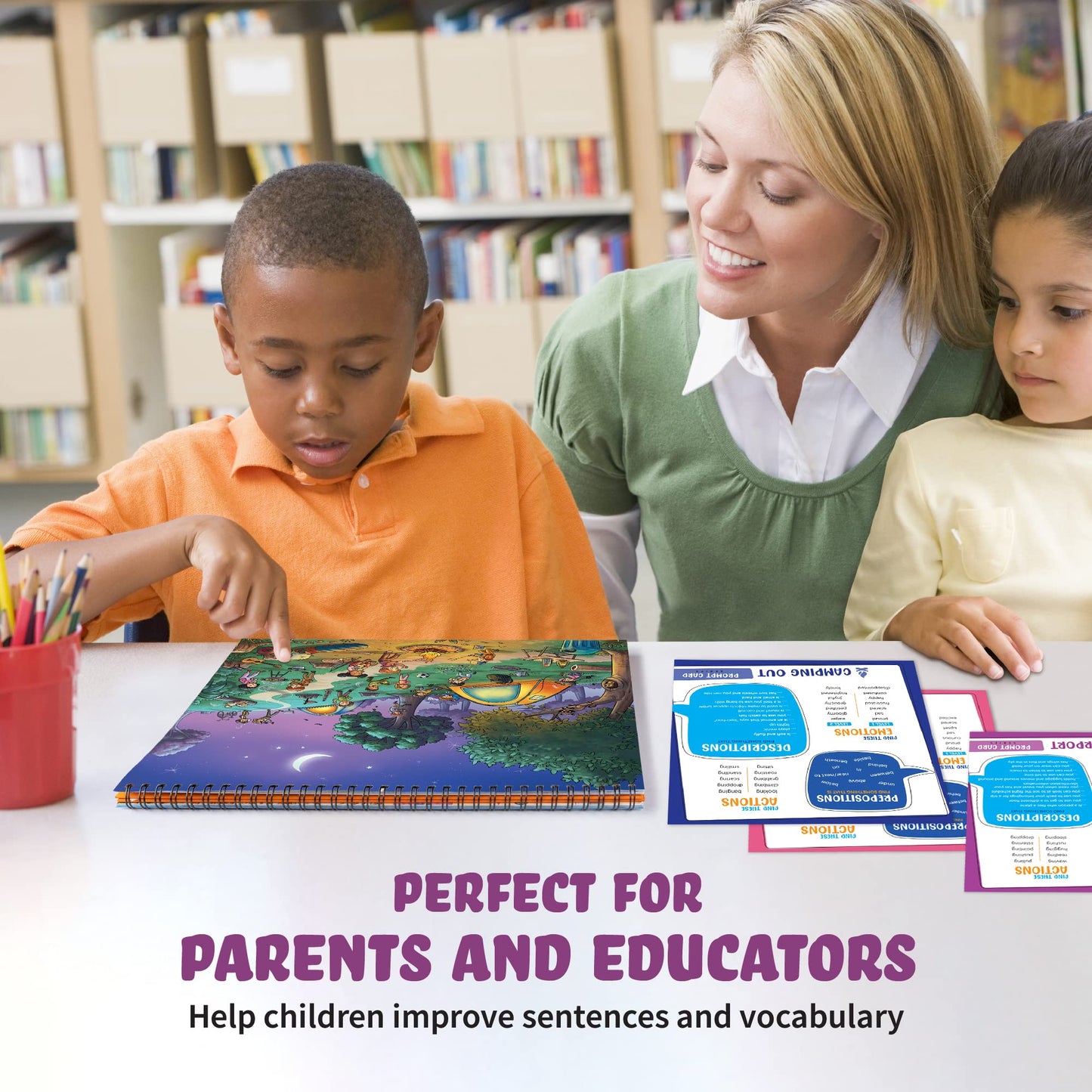 Picture Book and Emotion Cards, Picture Story Cards, Social Emotional Learning Activities, Autism Homeschooling, Educational Busy Book, Speech Therapy Materials (WH Question Flipbook)